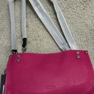 American Leather co. Triple compartment Leather Lenox Shoulder Bag NWT